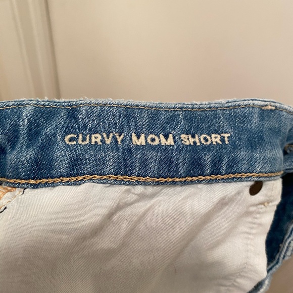 American Eagle Curvy Mom Short size 8 Comfort Stretch Waistband Distressed - Picture 6 of 7